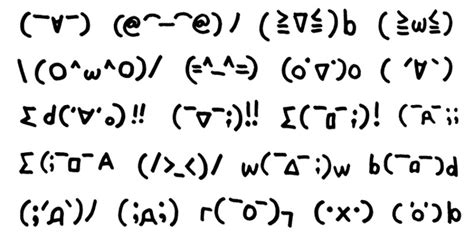 奇怪圖案|顏文字、文字表情符號